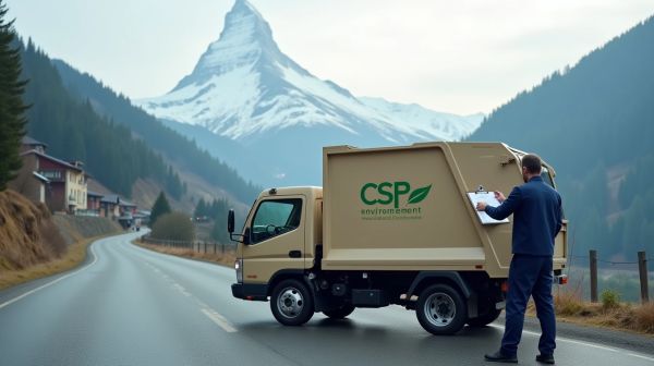 Comment louer une benne facilement à Combloux avec CSP Environnement