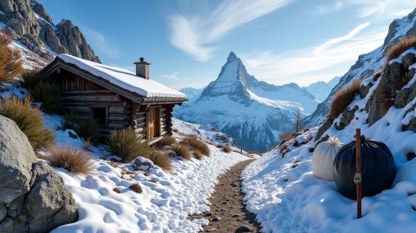 Travaux d'altitude à Chamonix : évacuer ses déchets malgré les contraintes d'accès